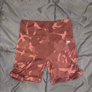 Gymshark women Adapt Camo Seamless Shorts - Savanna | Cherry Brown
